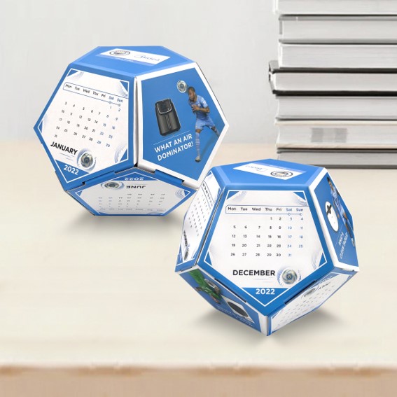 Customised Soccer Shape Calendar